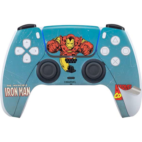 Marvel Classic Comics The Invincible Iron Man PS5 Pro Disk Bundle  Skin